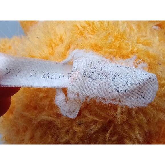 Vtg 80s Muppets Fozzie Bear Plush Beanie Bottom Doll Disney Original 12" Toy - Picture 10 of 11